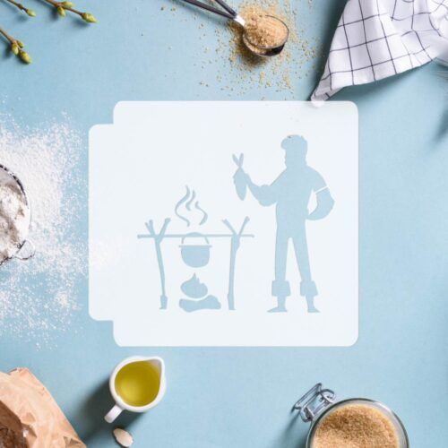Camping Making Food 783-I703 Stencil