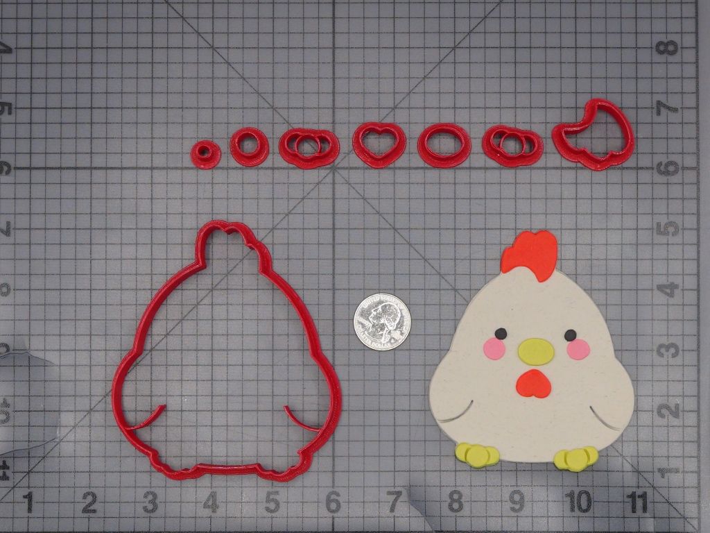 Chicken 266-K816 Cookie Cutter Set