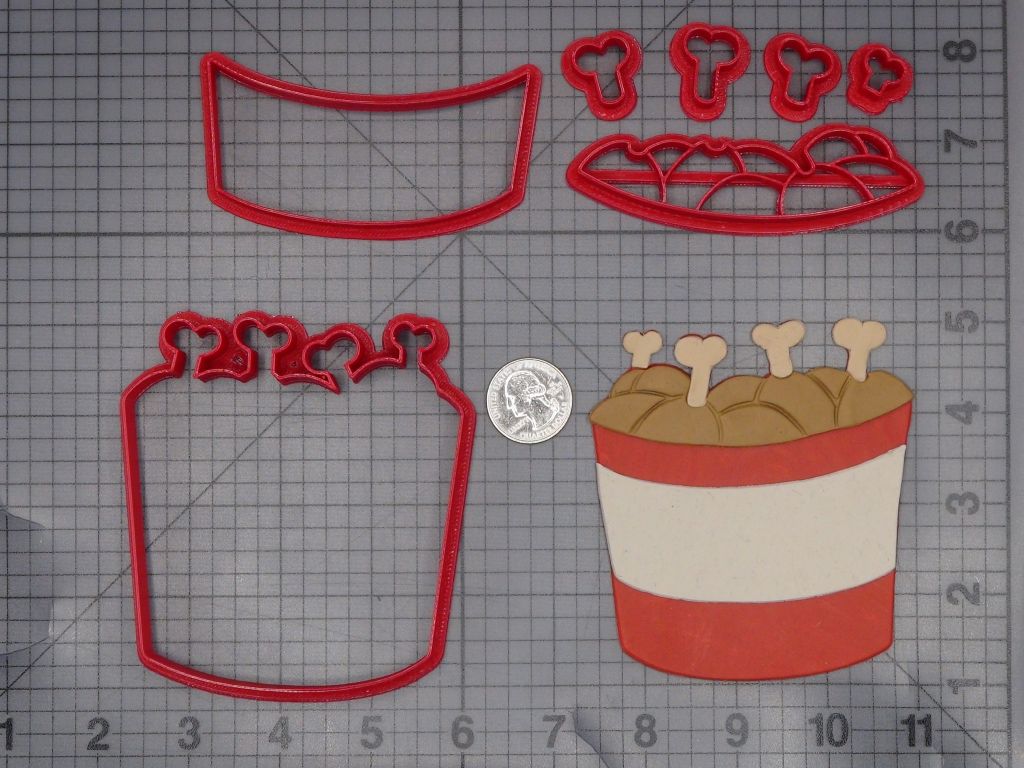 Chicken Bucket 266-K779 Cookie Cutter Set