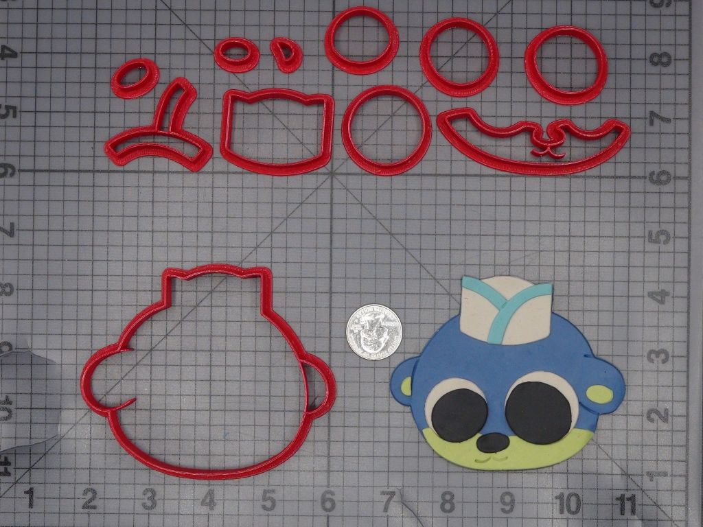 Chikn Nuggit - Sailwater Taffy Head 266-K945 Cookie Cutter Set