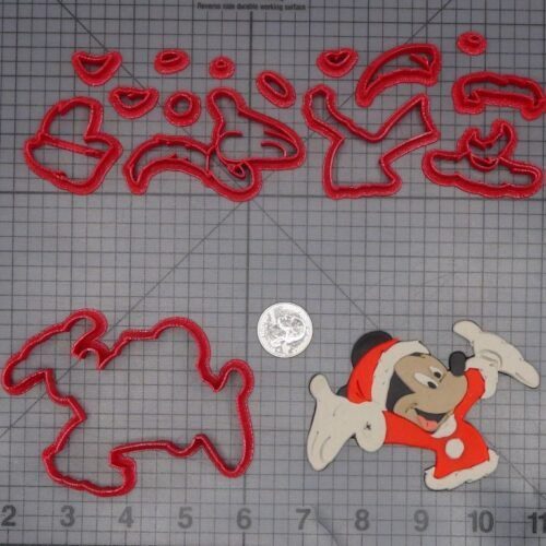 Christmas - Mickey Mouse Santa Claus 266-L021 Cookie Cutter Set