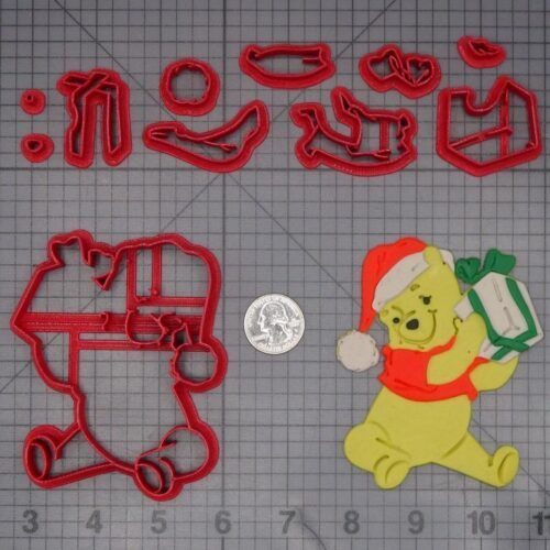 Christmas - Winnie the Pooh with Present 266-L057 Cookie Cutter Set