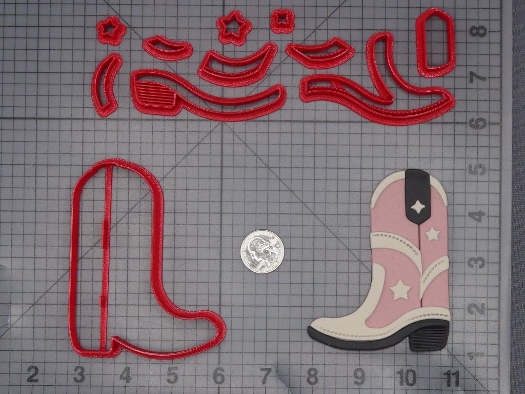 Cowboy Boot 266-K815 Cookie Cutter Set