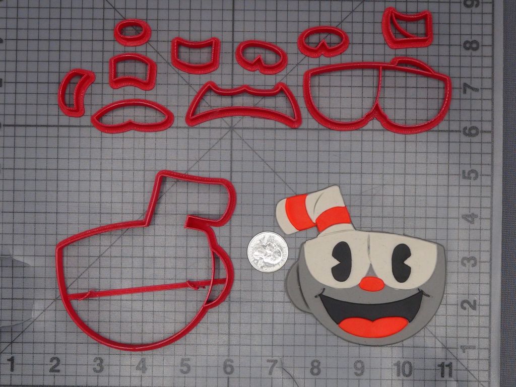 Cuphead 266-K910 Cookie Cutter Set