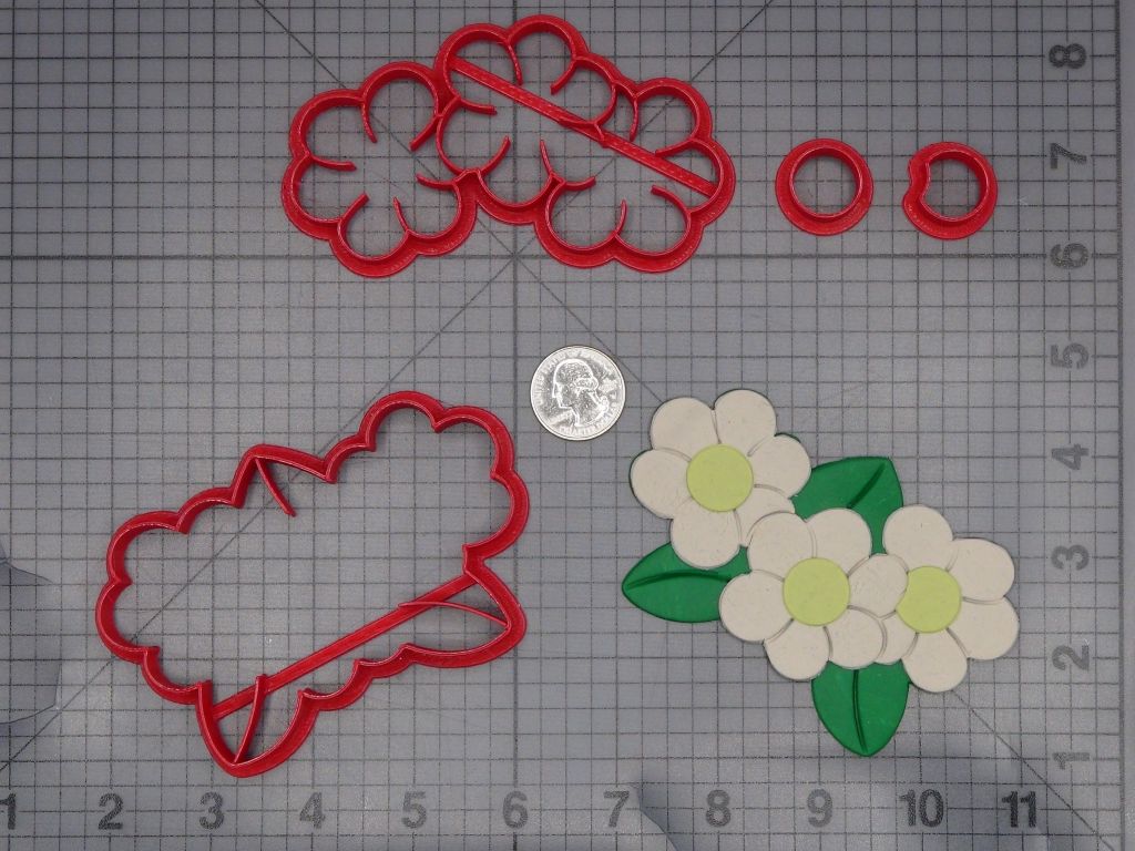 Daisy Flower 266-K885 Cookie Cutter Set