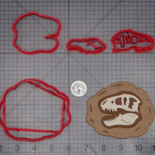 Dinosaur Fossil T-Rex 266-K700 Cookie Cutter Set