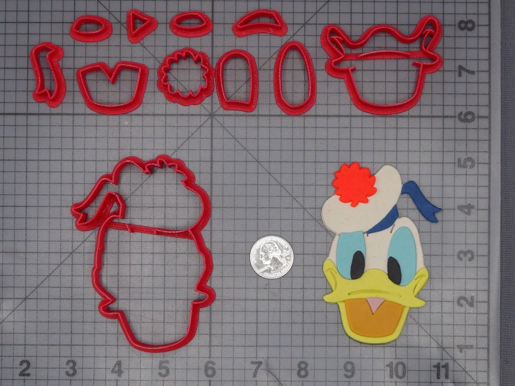 Donald Duck Head 266-K841 Cookie Cutter Set