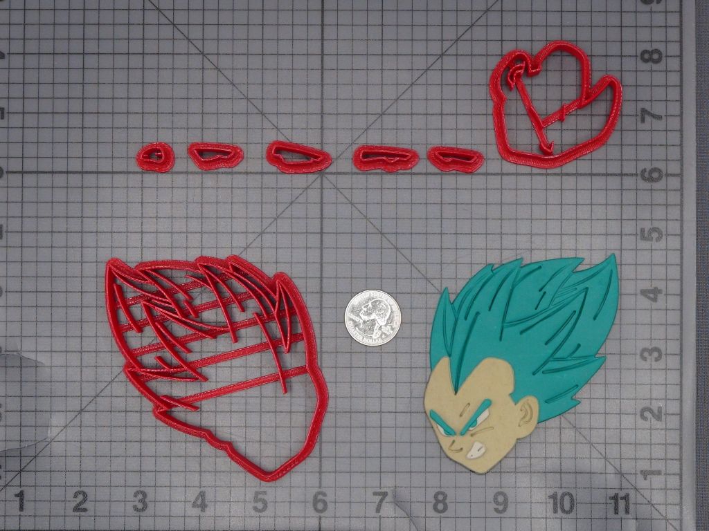 Dragon Ball Z - Vegeta Head 266-K804 Cookie Cutter Set
