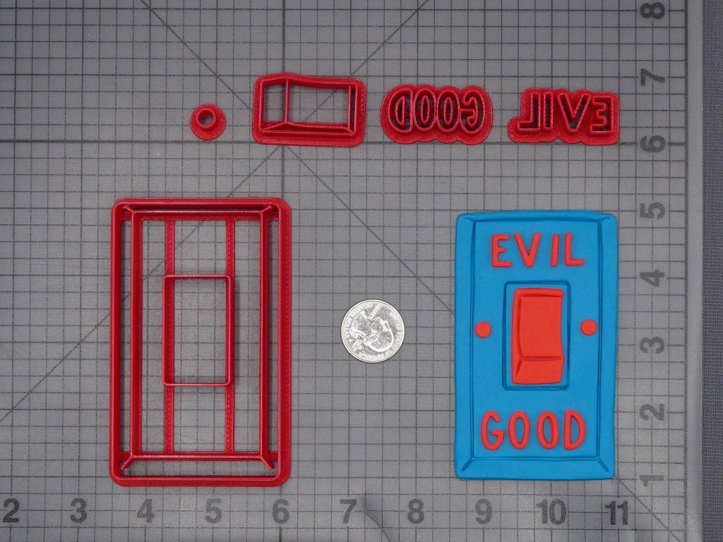 Evil Good Light Switch 266-K661 Cookie Cutter Set