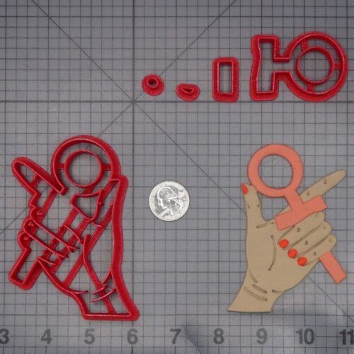 Female Hand And Symbol 266-K818 Cookie Cutter Set