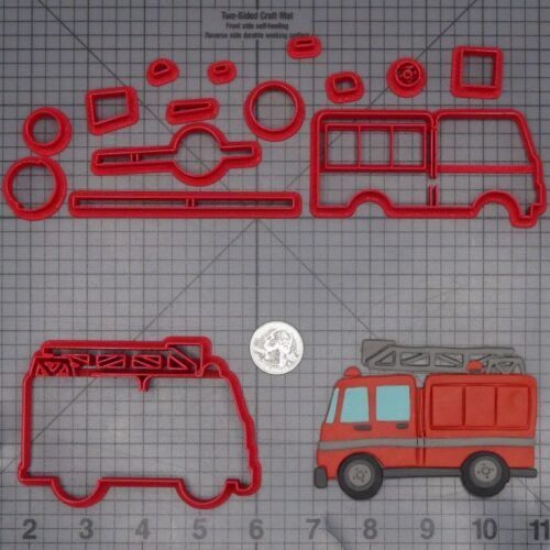 Fire Truck 266-K781 Cookie Cutter Set