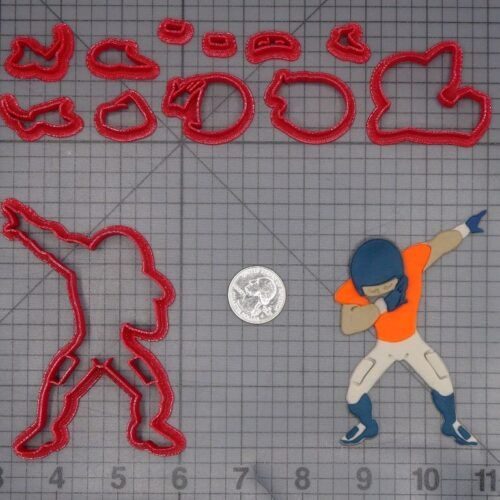 Football Player Dabbing 266-G877 Cookie Cutter Set