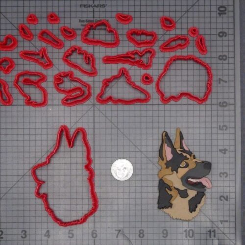 German Shepard Dog Head 266-H309 Cookie Cutter Set