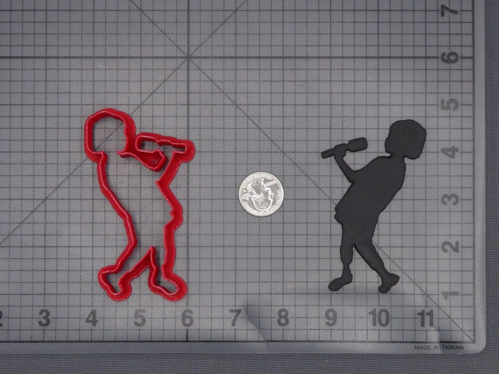 Girl Singing 266-K790 Cookie Cutter Silhouette