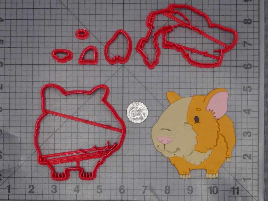 Guinea Pig 266-K701 Cookie Cutter Set