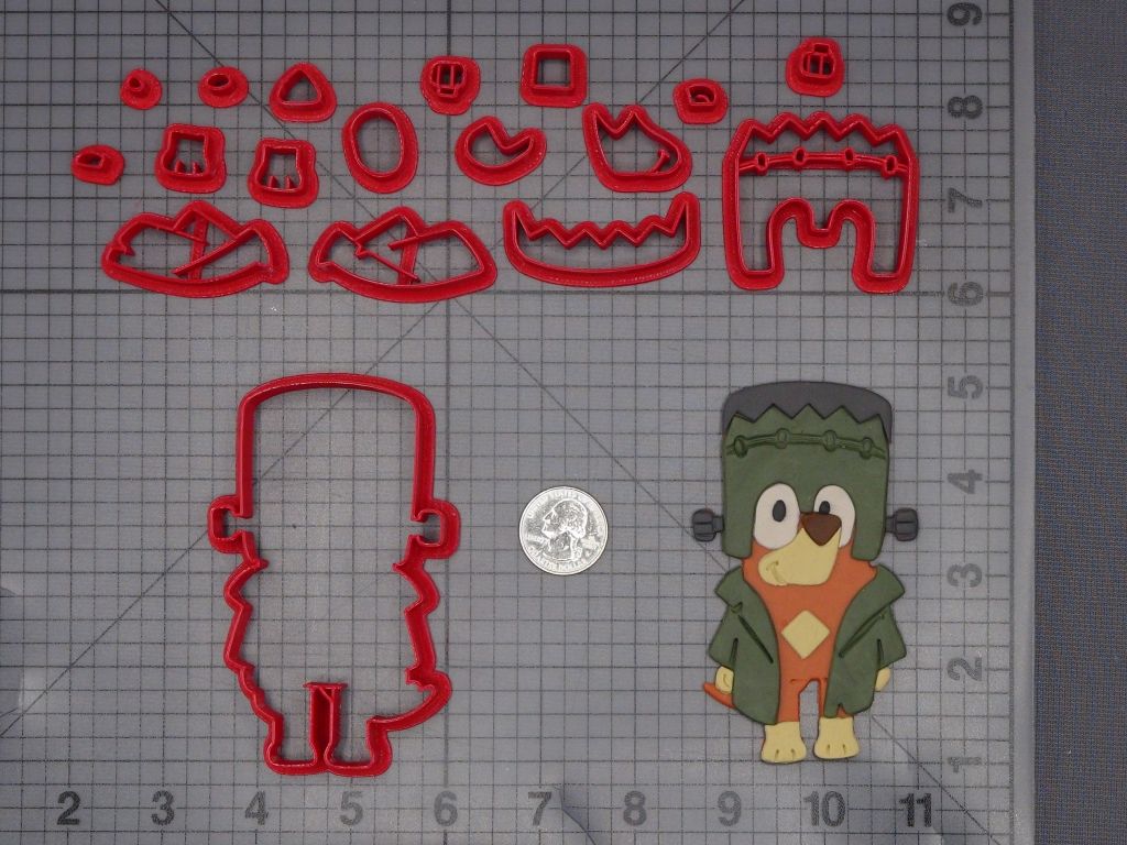 Halloween - Bluey - Rusty Frankinstein Body 266-L046 Cookie Cutter Set