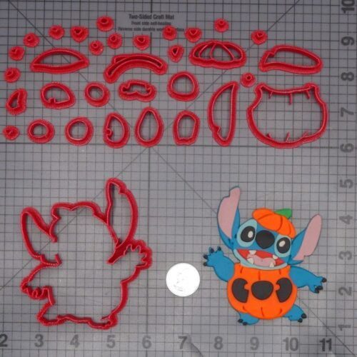 Halloween - Lilo and Stitch - Stitch in Jack O Lantern 266-L017 Cookie Cutter Set