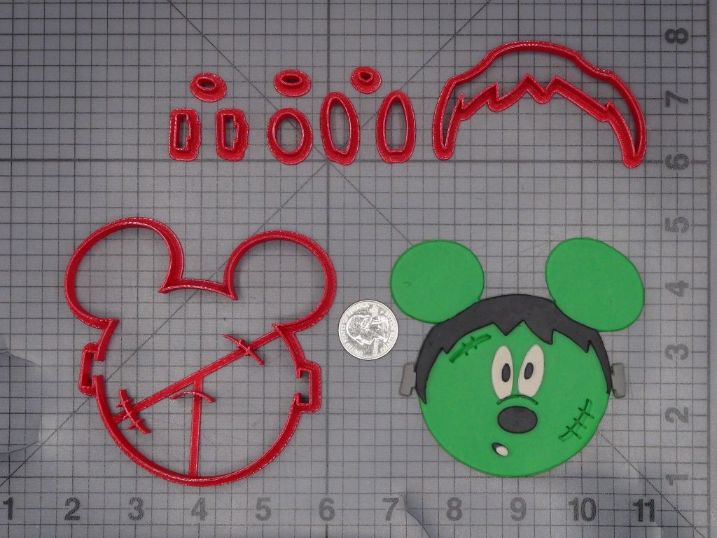 Halloween - Mickey Mouse Frankenstein 266-L051 Cookie Cutter Set