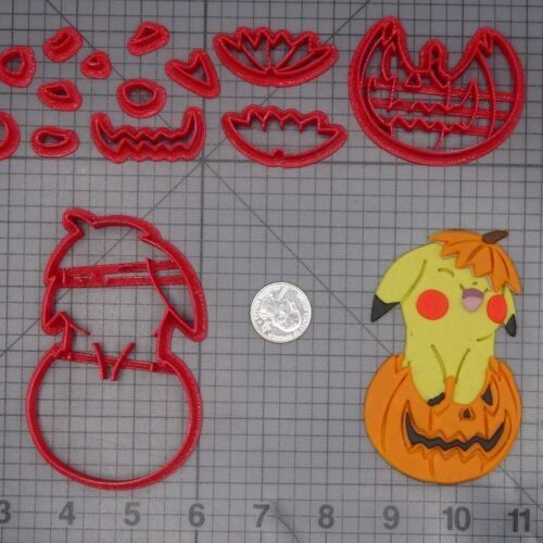 Halloween - Pokemon - Pikachu in Jack O Lantern 266-L019 Cookie Cutter Set