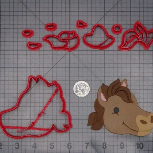 Horse Head 266-K853 Cookie Cutter Set