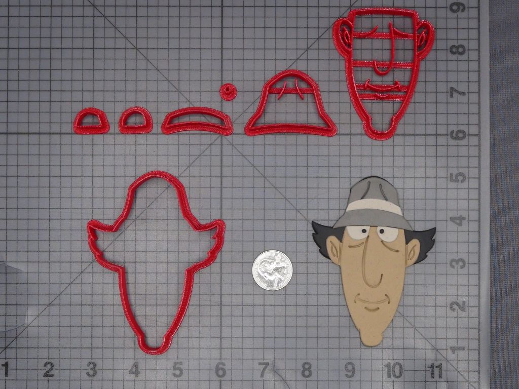 Inspector Gadget Head 266-K776 Cookie Cutter Set