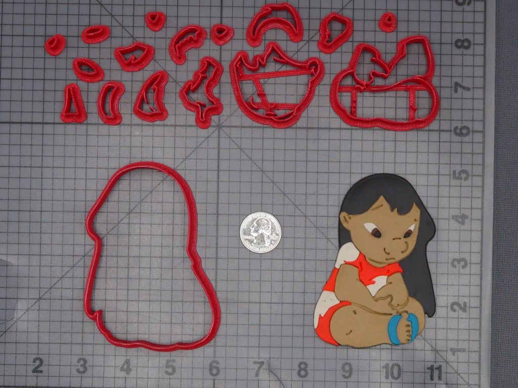 Lilo and Stitch - Lilo 266-K917 Cookie Cutter Set
