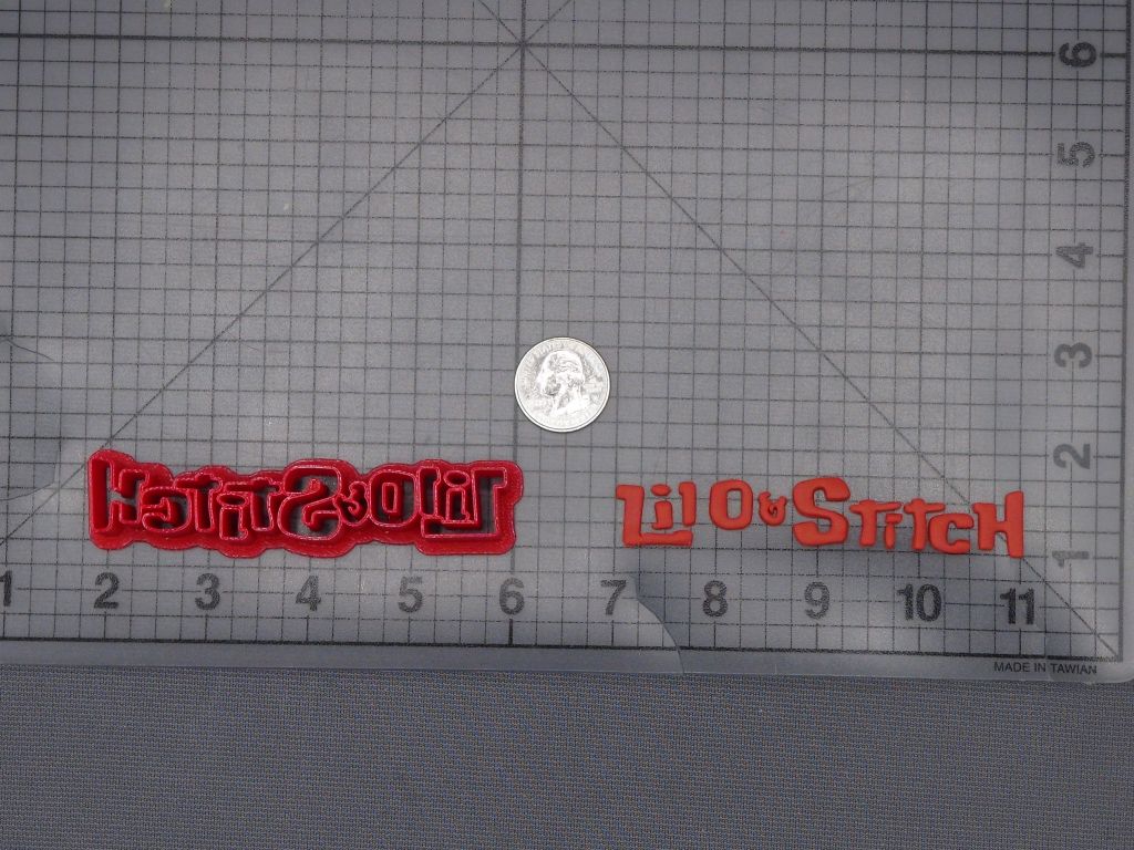 Lilo and Stitch Logo 266-H355 Cookie Cutter