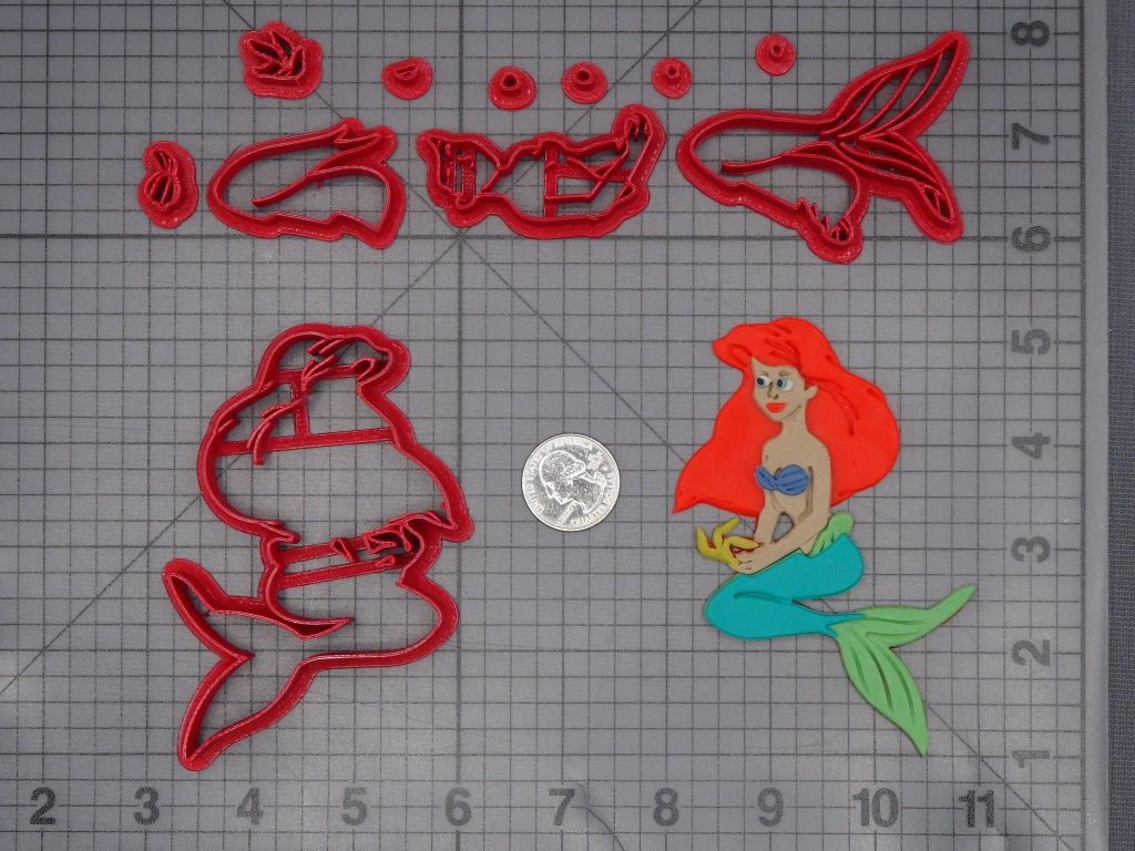Little Mermaid - Ariel Body 266-K946 Cookie Cutter Set