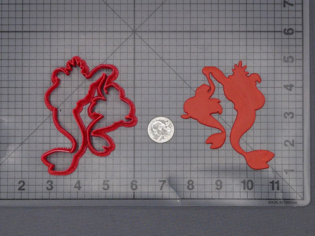 Little Mermaid - Ariel and Triton 266-K902 Cookie Cutter Silhouette