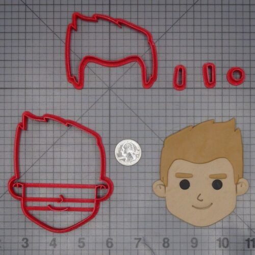 Man Head 266-K787 Cookie Cutter Set