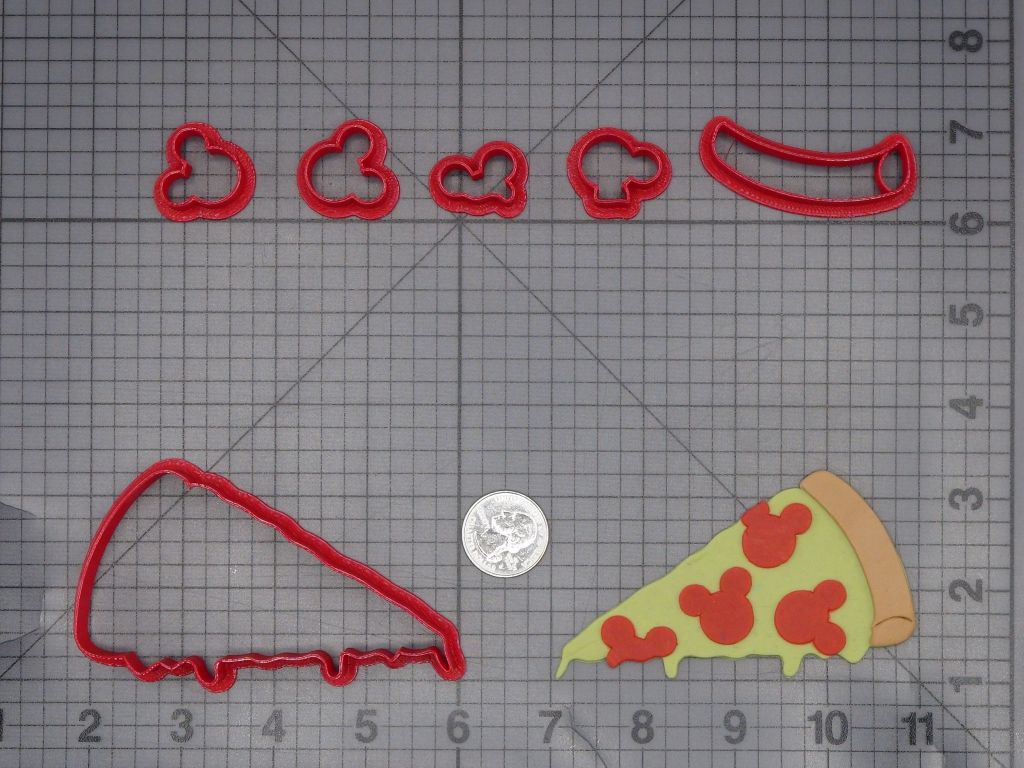 Mickey Mouse Pizza 266-K952 Cookie Cutter Set