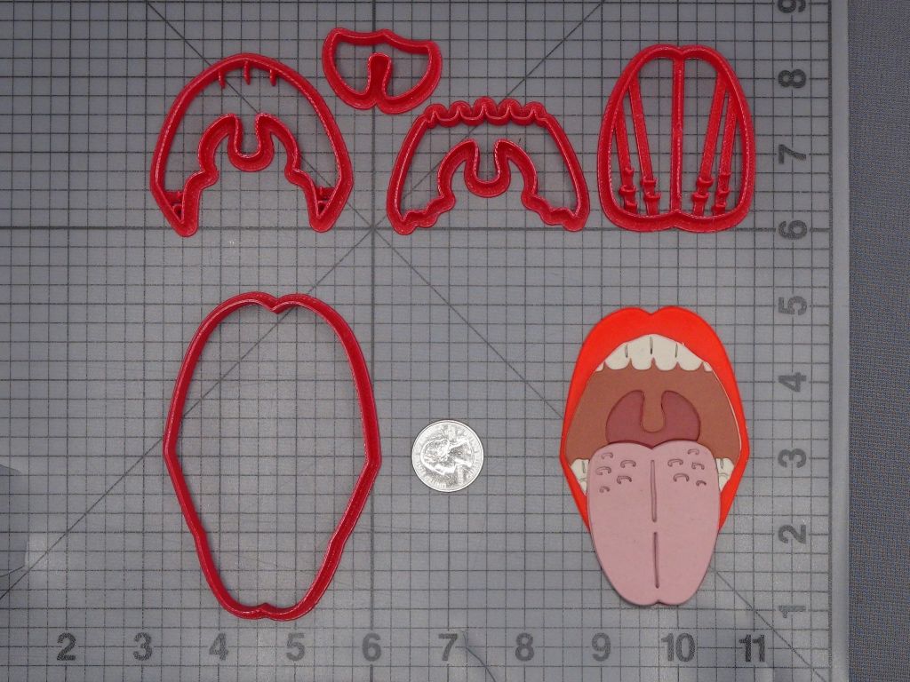 Mouth Tongue Out 266-K751 Cookie Cutter Set