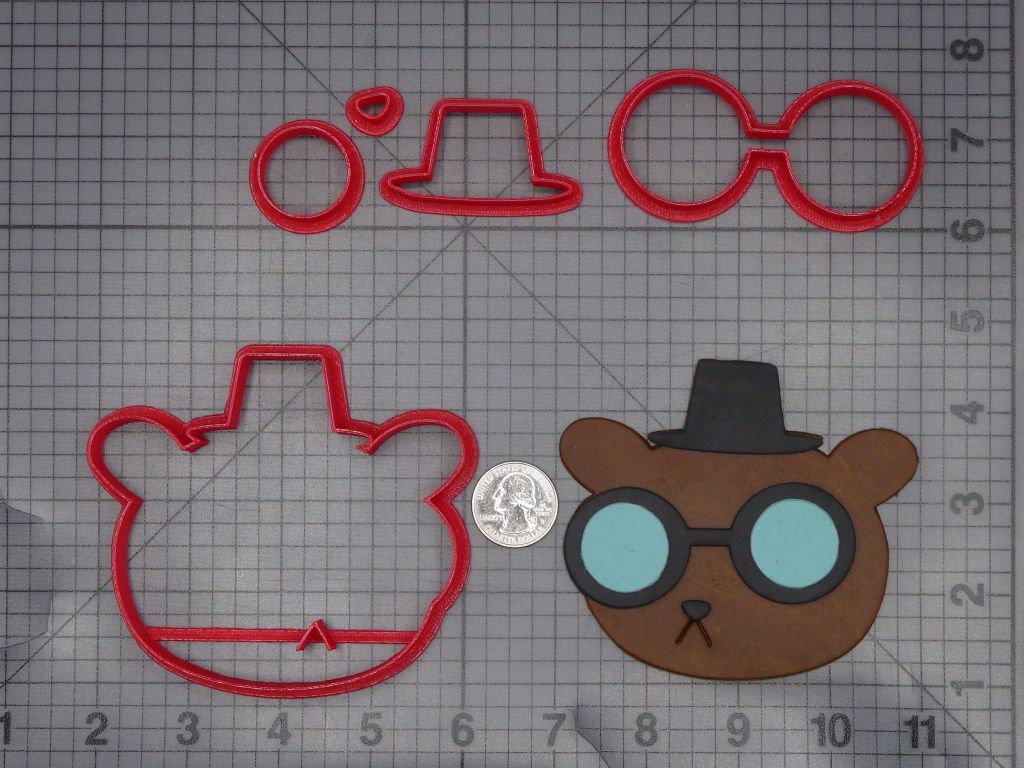 Night in the Woods - Angus Delaney Bear Head 266-K881 Cookie Cutter Set