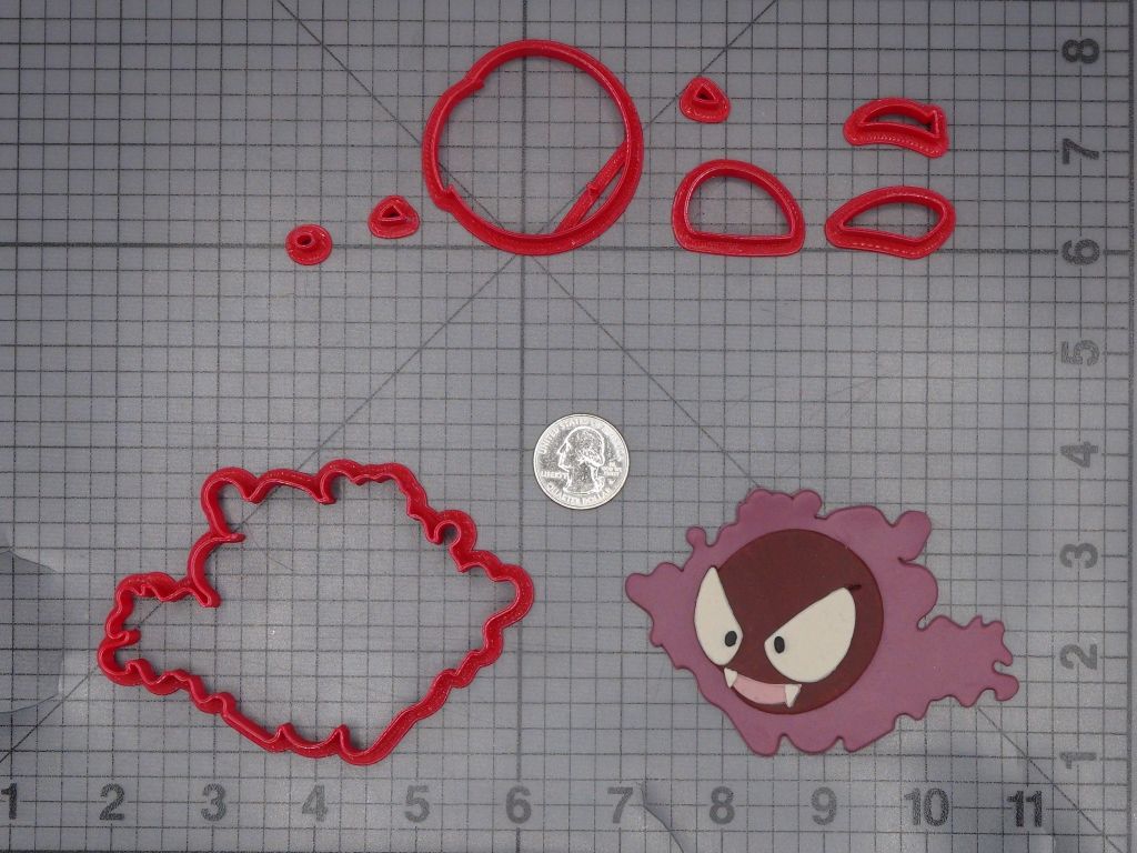 Pokemon - Gastly 266-K879 Cookie Cutter Set