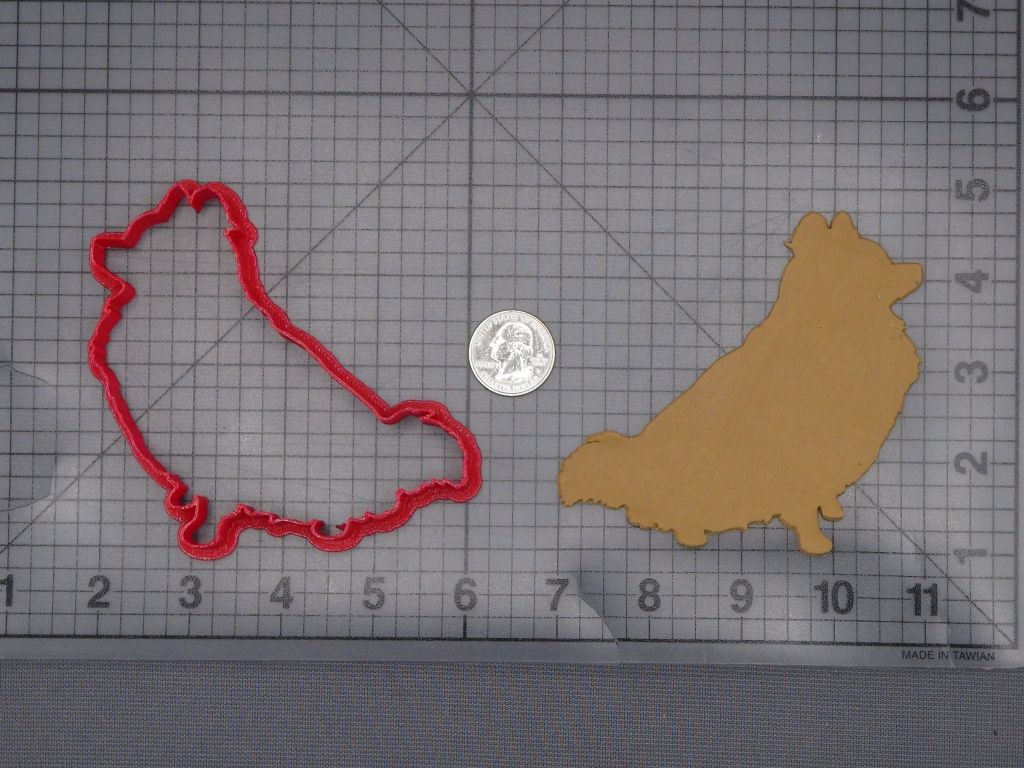 Pomeranian Dog 266-K757 Cookie Cutter Silhouette