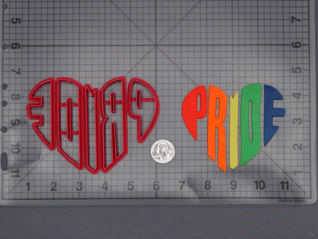 Pride Heart 266-G375 Cookie Cutter Set
