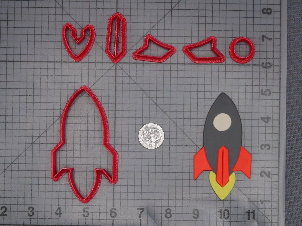 Rocket 266-K823 Cookie Cutter Set