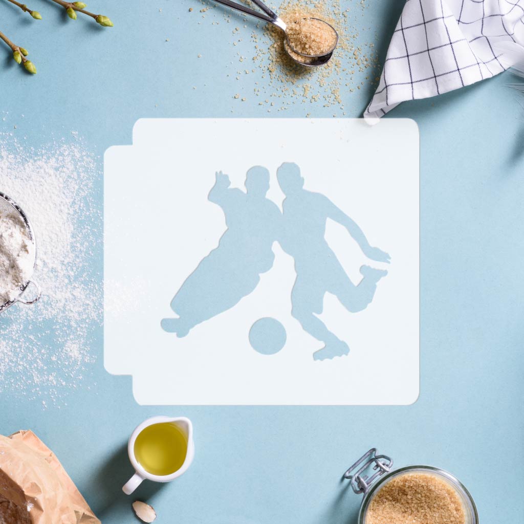 Soccer Players 783-I671 Stencil