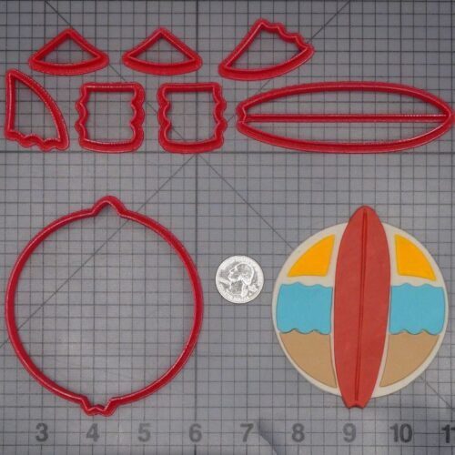 Surf Board Ocean 266-K778 Cookie Cutter Set