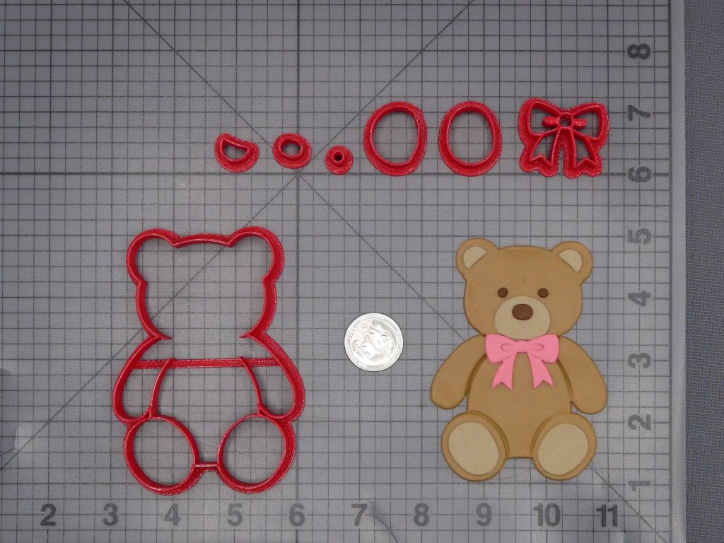 Teddy Bear 266-K747 Cookie Cutter Set