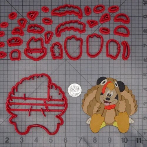 Thanksgiving - Mickey Mouse Turkey 266-K976 Cookie Cutter Set