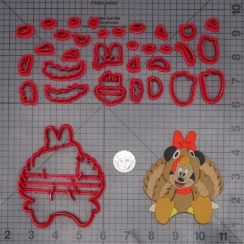 Thanksgiving - Minnie Mouse Turkey 266-L012 Cookie Cutter Set
