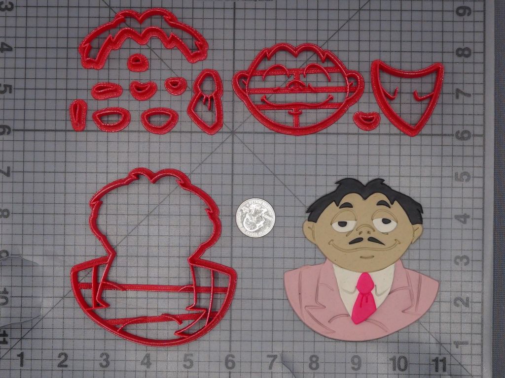 The Addams Family - Gomez 266-K874 Cookie Cutter Set
