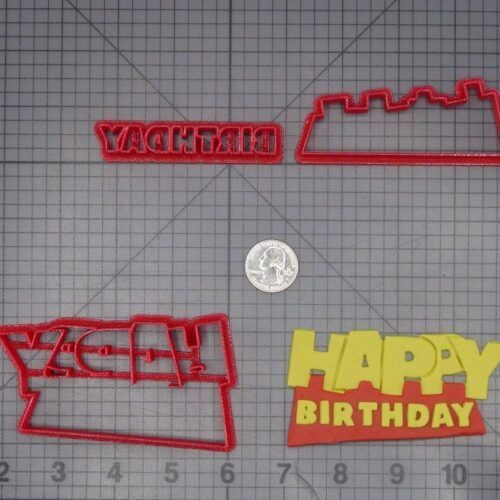 Toy Story - Happy Birthday Logo 266-F592 Cookie Cutter Set