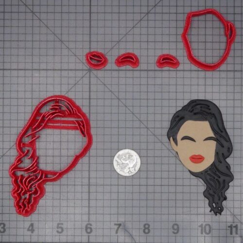 Woman Head 266-K784 Cookie Cutter Set