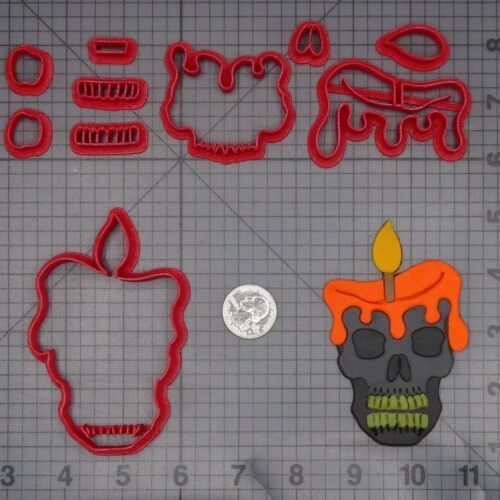 Halloween - Skull Candle 266-K999 Cookie Cutter Set