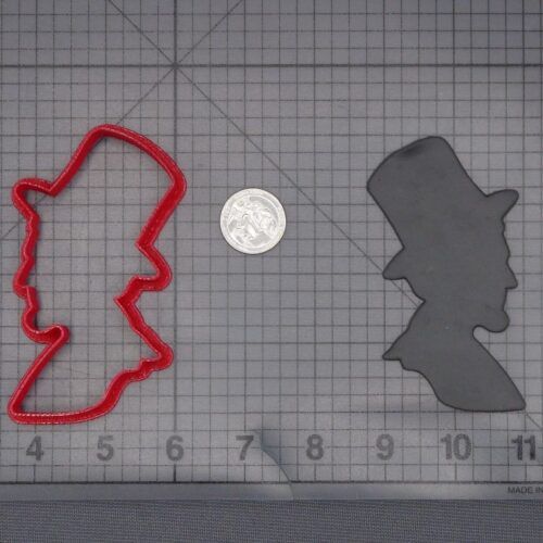 Abraham Lincoln Head 266-L142 Cookie Cutter Silhouette