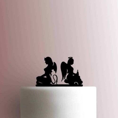 Angel Devil 225-B899 Cake Topper
