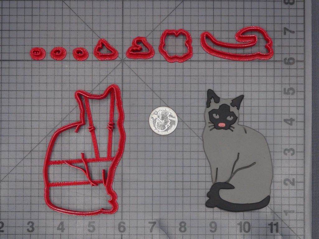 Cat Body 266-K954 Cookie Cutter Set