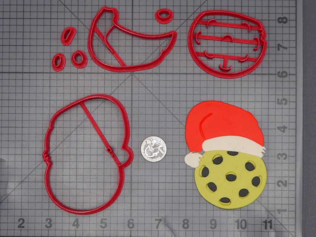 Christmas - Pickleball Santa Hat 266-L033 Cookie Cutter Set